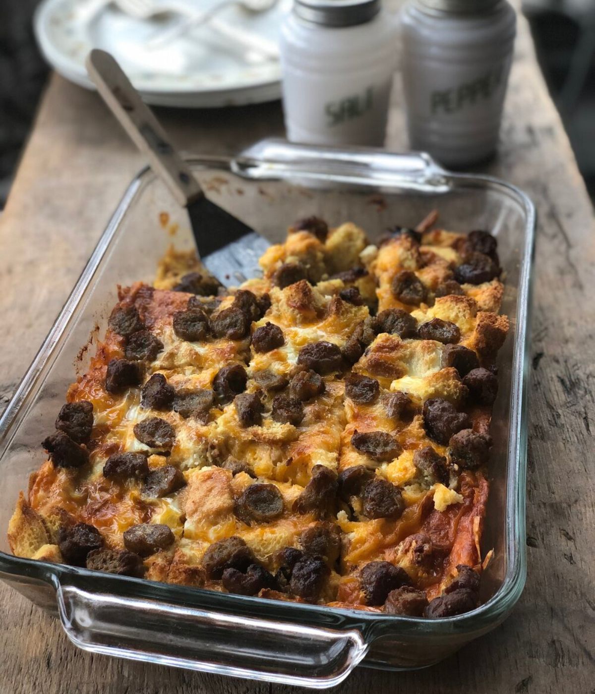 Ede's church egg dish in a casserole dish